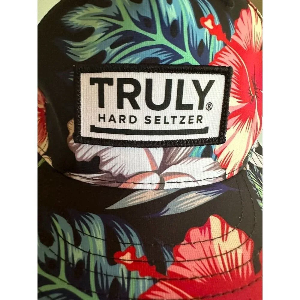 Truly Hard Seltzer Floral Snapback Hat Adjsutable‎